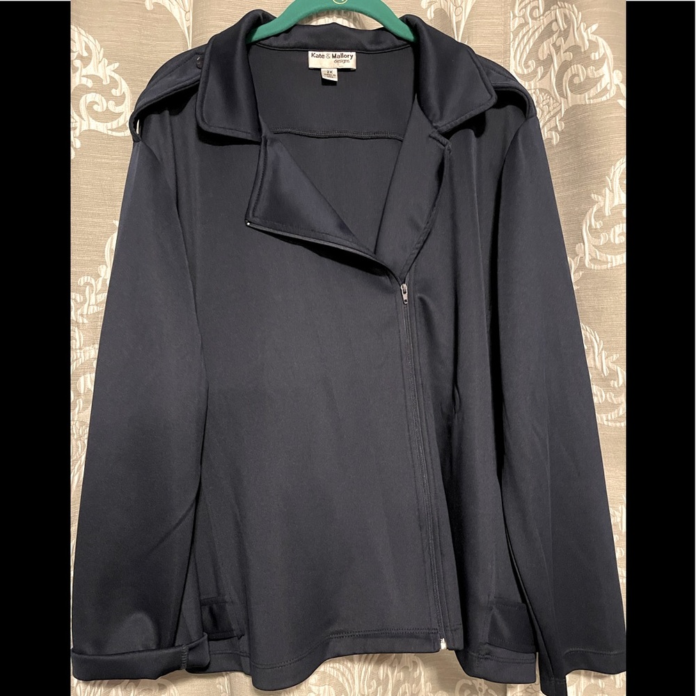 Kate and Malory jacket 2x navy blue